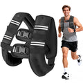 Weighted Vest 25 Lb Weight Vest for Woman Men Sport Weighted Vest with Reflective Stripe Adjustable Buckle Straps Mesh Pocket for Strength Training Running