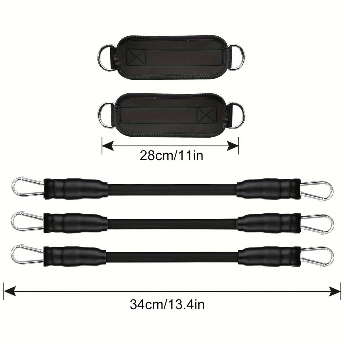 Ankle Resistance Band Set - 3 Resistance Levels for Glute & Leg Workouts