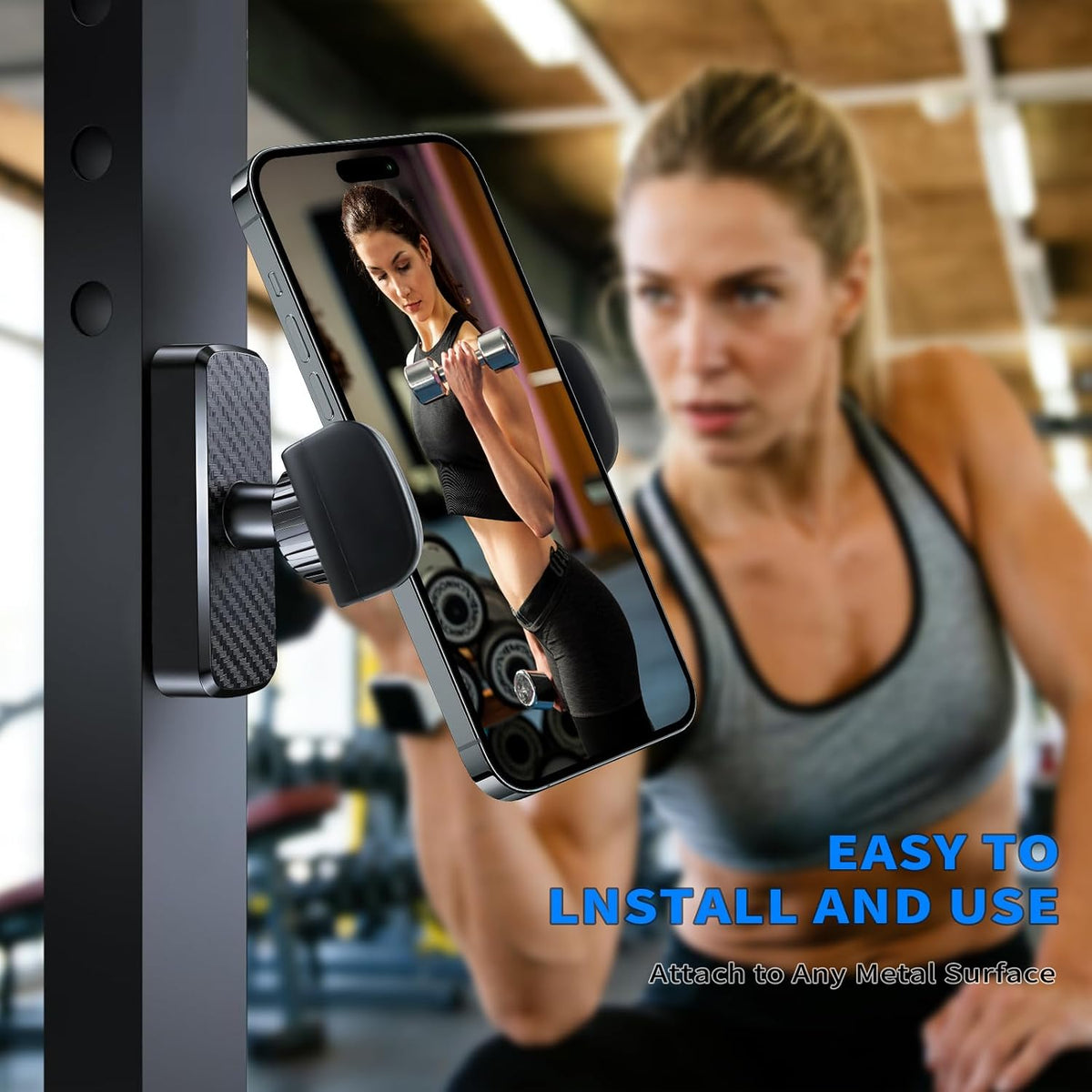 Magnetic Phone Holder for Gym, 8Xn52 Strong Magnet Base