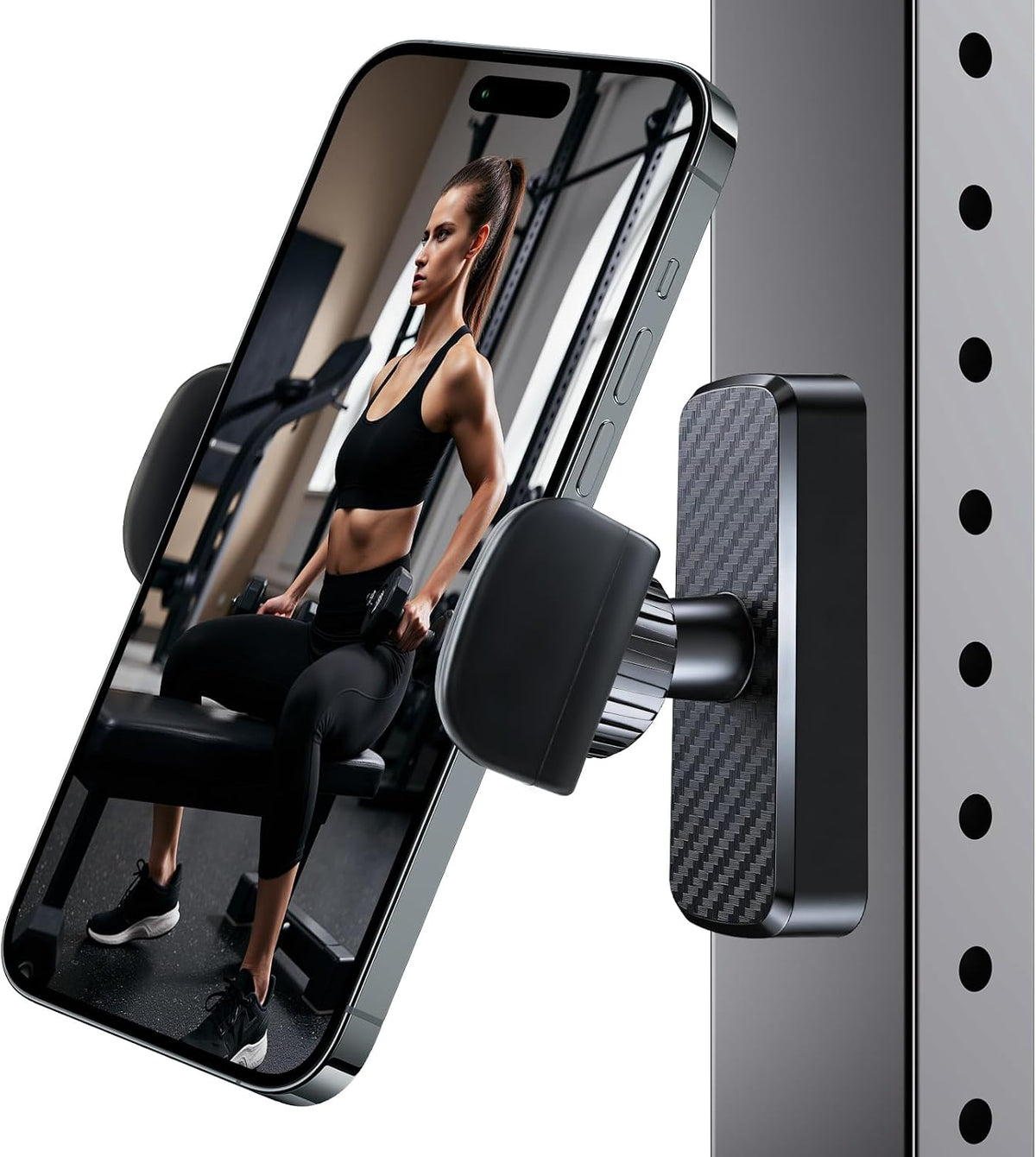 Magnetic Phone Holder for Gym, 8Xn52 Strong Magnet Base