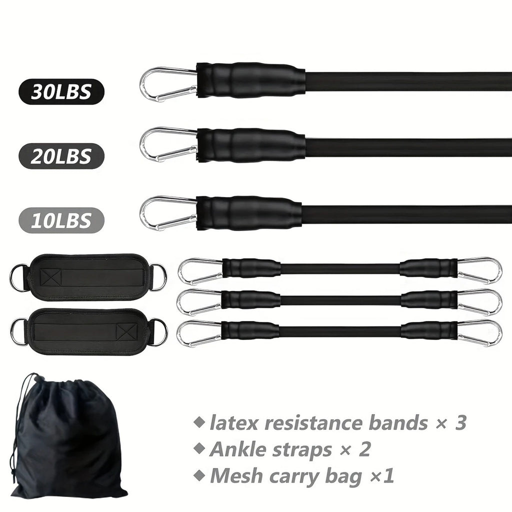 Ankle Resistance Band Set - 3 Resistance Levels for Glute & Leg Workouts