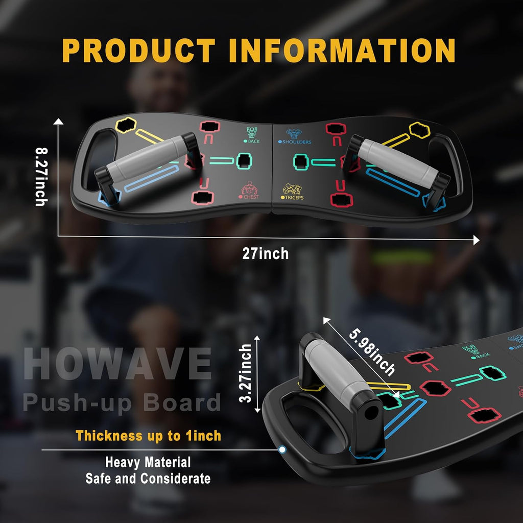 Push up Board, Portable Pushup Board for Men, Foldable Push up Bar