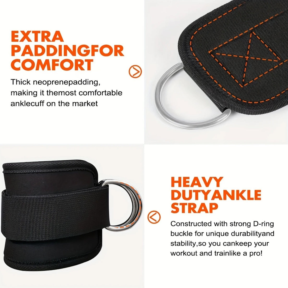 Ankle Resistance Band Set - 3 Resistance Levels for Glute & Leg Workouts