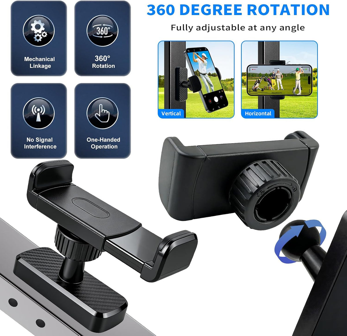 Magnetic Phone Holder for Gym, 8Xn52 Strong Magnet Base