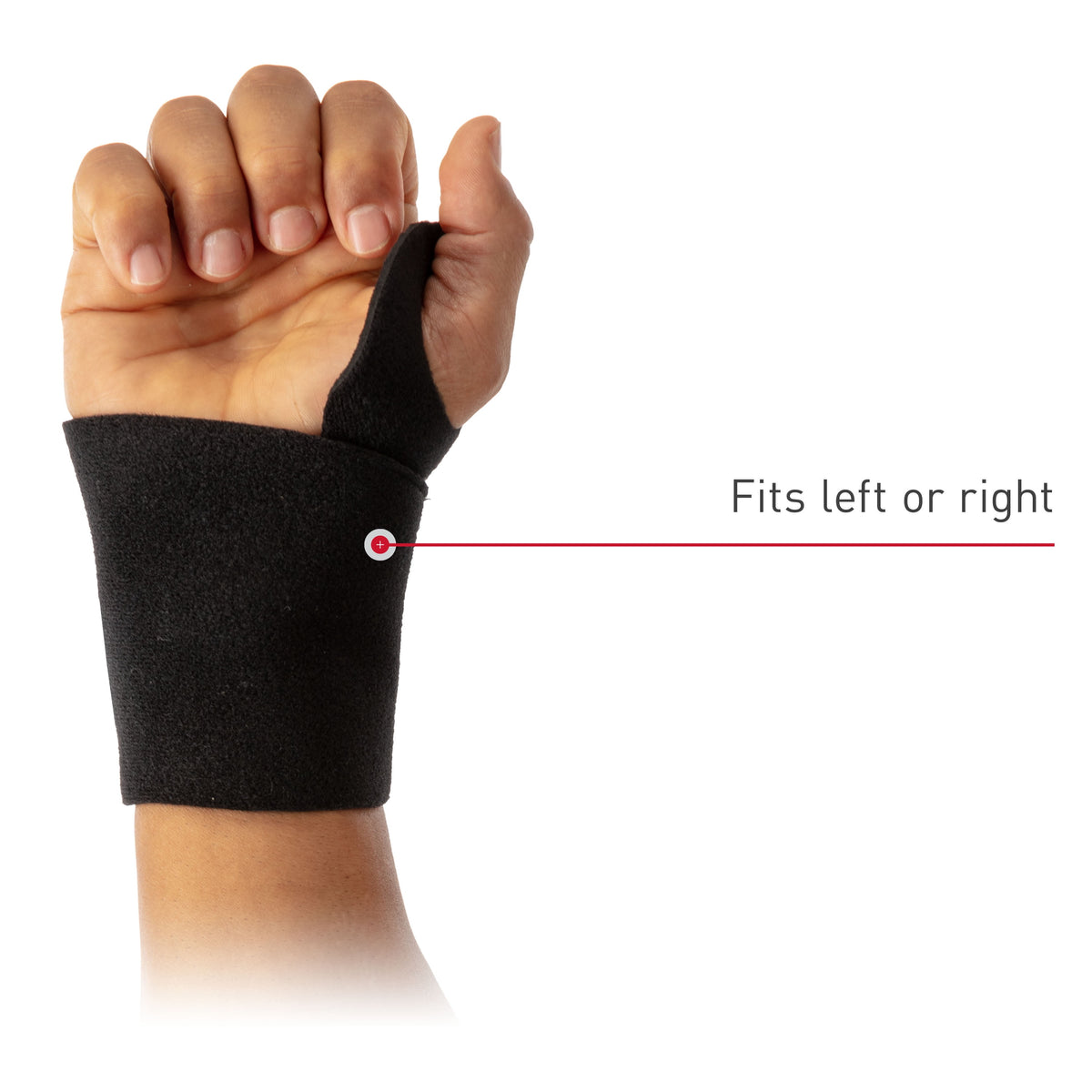 Sport Wrist Wrap, Black, Adjustable, One Size Fits Most