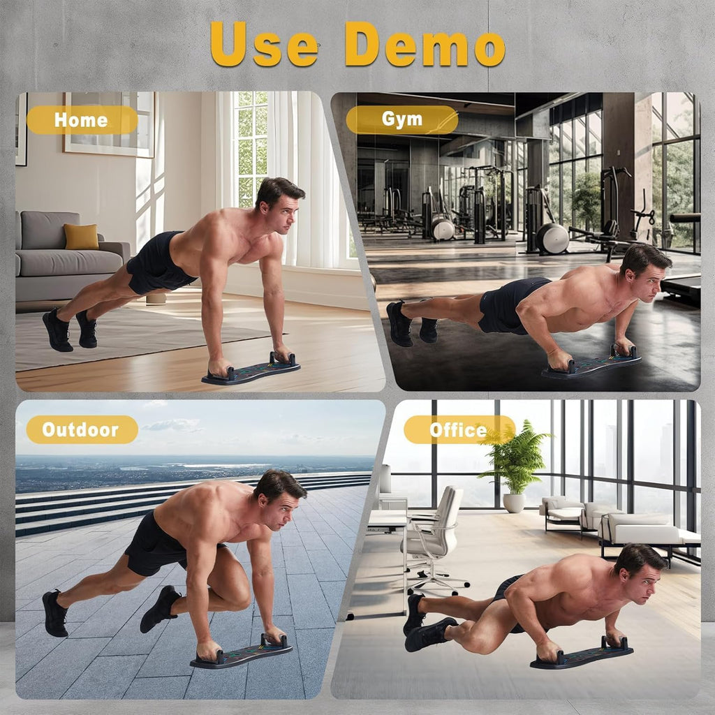 Push up Board, Portable Pushup Board for Men, Foldable Push up Bar