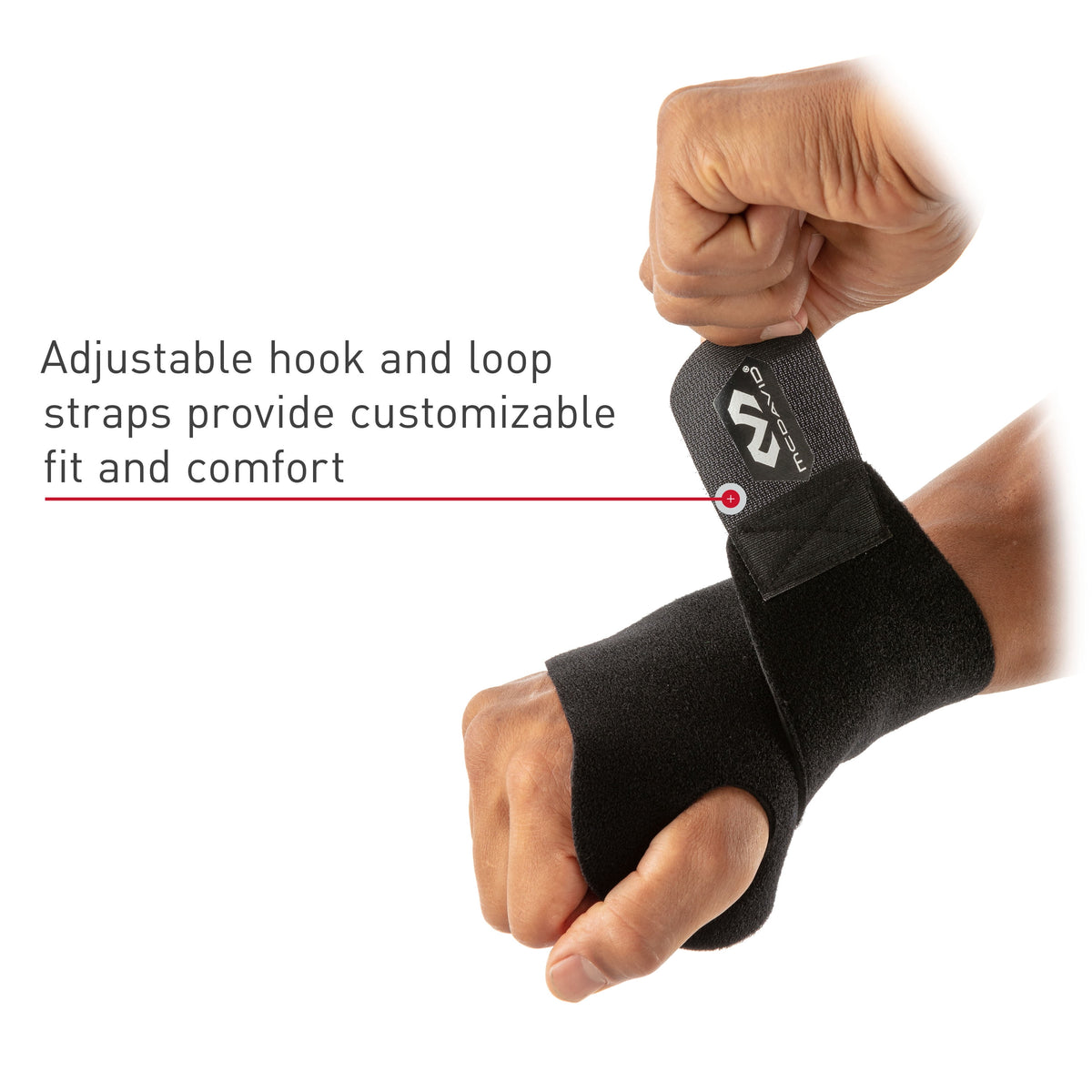 Sport Wrist Wrap, Black, Adjustable, One Size Fits Most